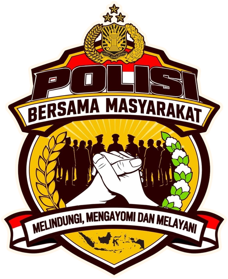 Polisi Bersama Masyarakat. Melindungi, Mengayomi dan Melayani.